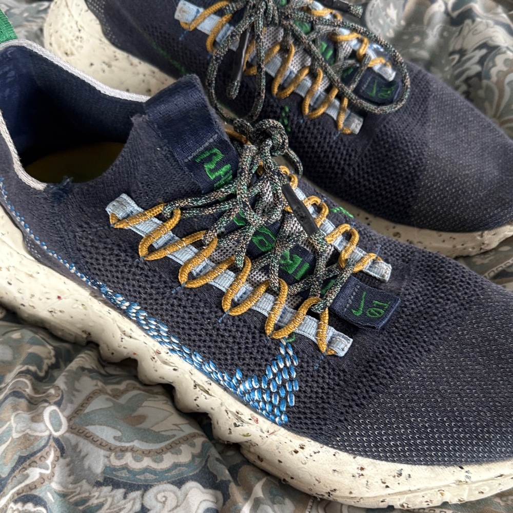 Nike Navy and Mustard Men's Sneakers
Space collection.  Hippie